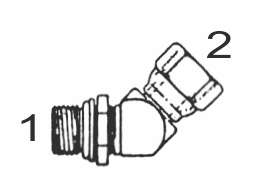 6902 8x6-NWO by Couplamatic | Hydraulic Adapter | 3/4-16 Male O-Ring x 3/8" Female NPSM | 45° Elbow