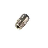 6975 06 13 by Parker | Legris Stud Fitting | 6 mm Tube Size x 1/4" Male BSPT Thread | 14 mm Hex | Straight | 316L Stainless Steel
