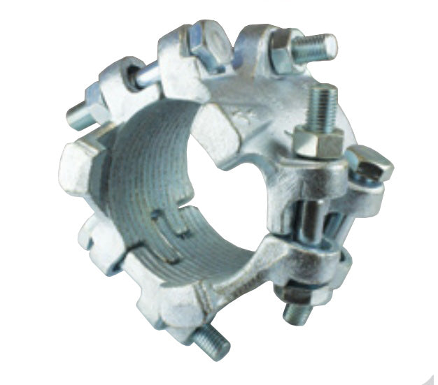 6BC400 by Jason Industrial | Interlocking Clamp | 6 Bolts | 3" Hose ID | OD Range From: 4-1/4" to 4-13/16"