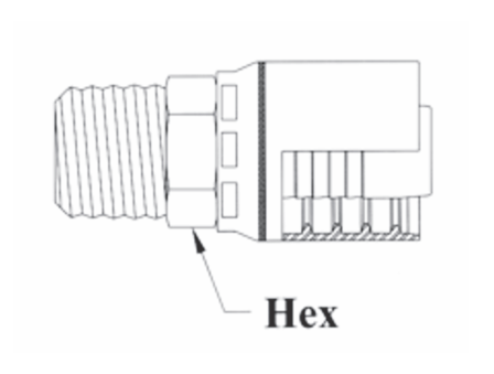 6GC01-12x12 by Couplamatic | Grip Crimp 6GC Series Coupling | 3/4" Hose ID x 3/4-14 Thread Size NPTF Male Solid | Straight | Trivalent Zinc Plating