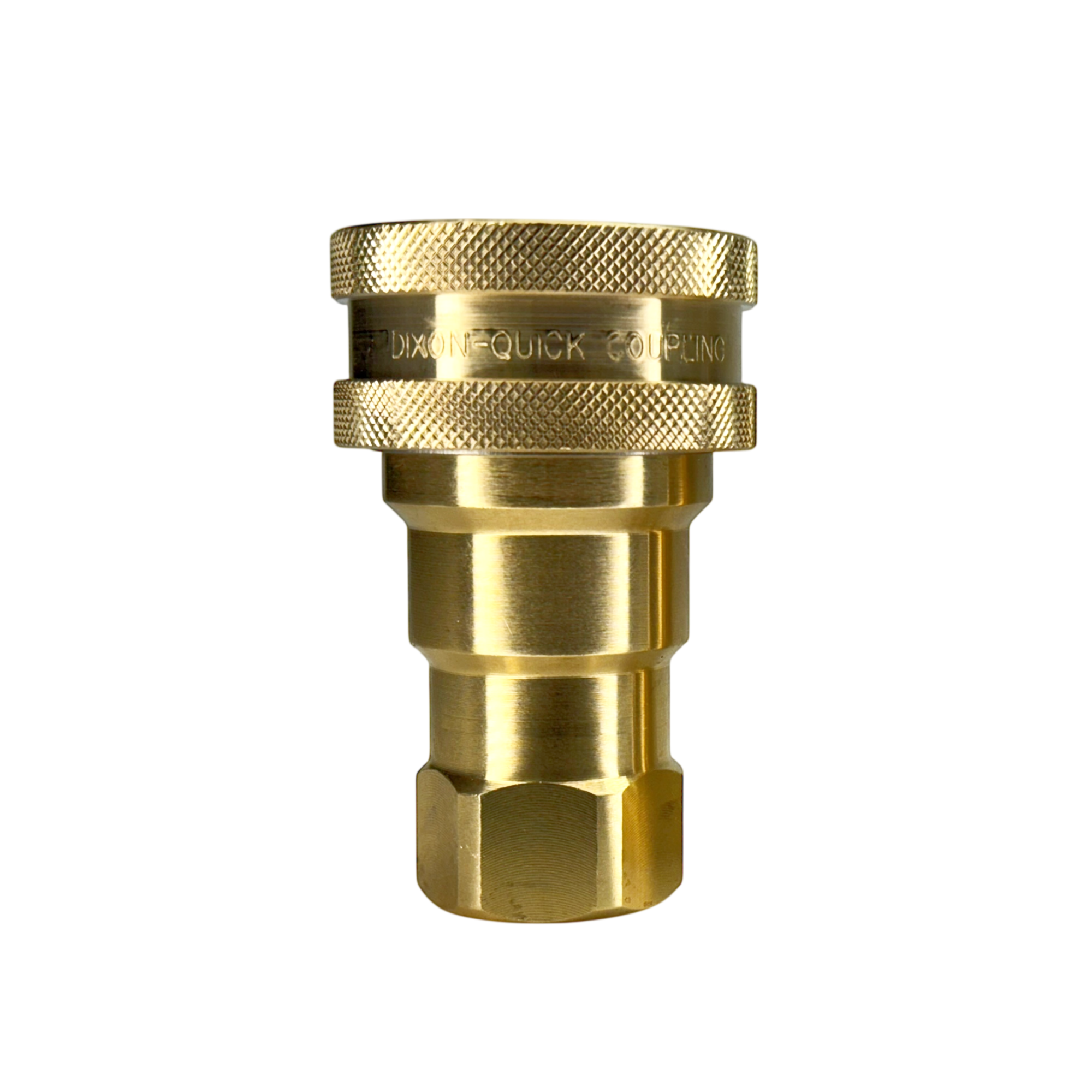 6HF6-B by Dixon Valve | Hydraulic Quick Disconnect Coupling | H-Series | 3/4" Female NPTF x 3/4" ISO-B Interchange | Socket | Nitrile Seal | Brass