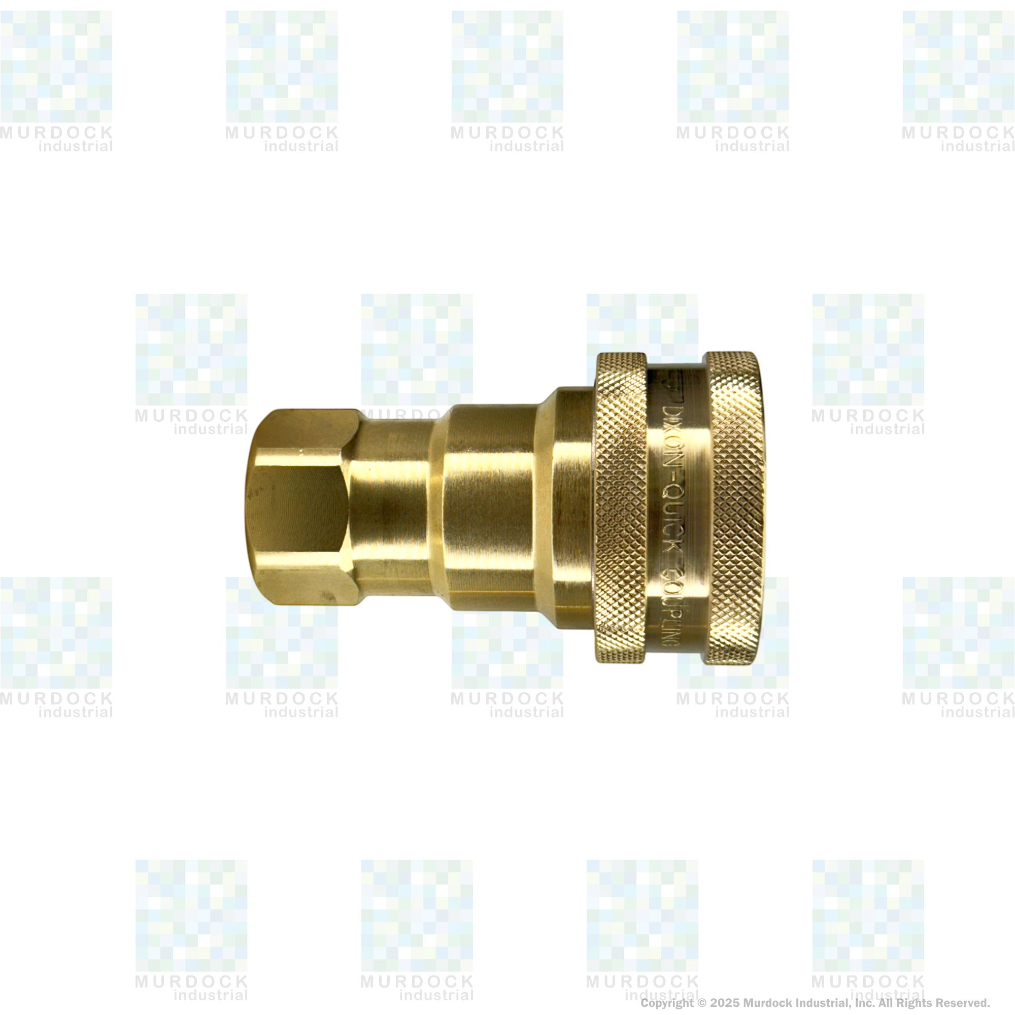 6HF6-B by Dixon Valve | Hydraulic Quick Disconnect Coupling | H-Series | 3/4" Female NPTF x 3/4" ISO-B Interchange | Socket | Nitrile Seal | Brass