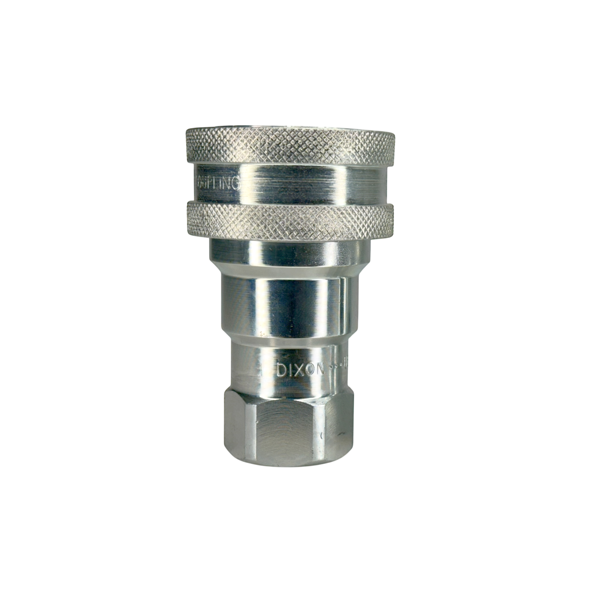 6HF6 by Dixon Valve | Hydraulic Quick Disconnect Coupling | H-Series | 3/4" Female NPTF x 3/4" ISO-B Interchange | Socket | Nitrile Seal | Steel