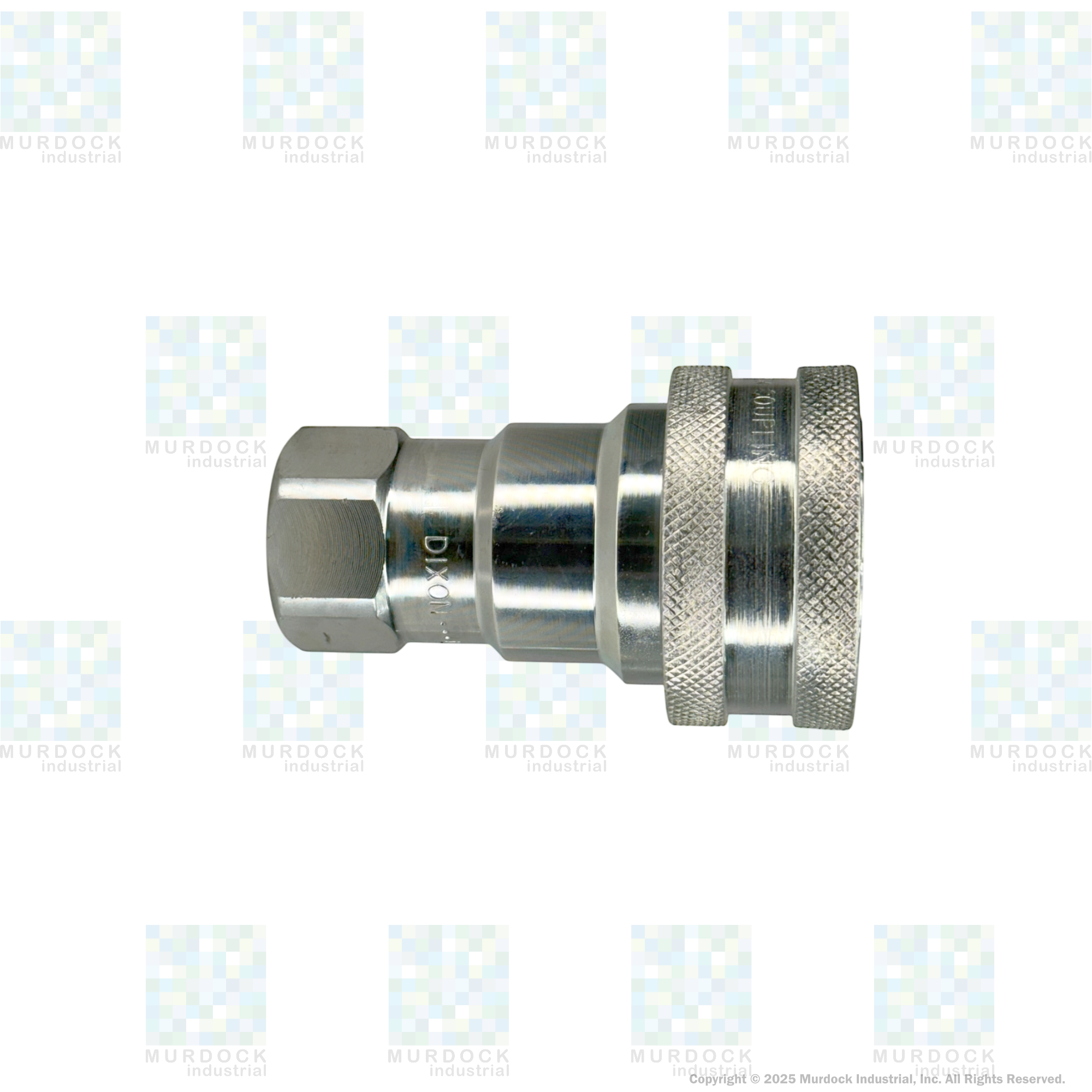6HF6 by Dixon Valve | Hydraulic Quick Disconnect Coupling | H-Series | 3/4" Female NPTF x 3/4" ISO-B Interchange | Socket | Nitrile Seal | Steel