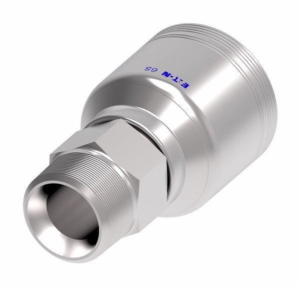 6SA20MP20 Aeroquip by Danfoss | 6 Wire 6S Male Pipe NPTF Rigid (MP) Crimp Fitting | -20 Male Pipe NPTF Rigid x -20 Hose Barb | Steel