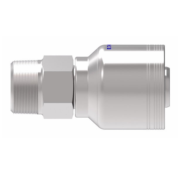 6SA20MP20 Aeroquip by Danfoss | 6 Wire 6S Male Pipe NPTF Rigid (MP) Crimp Fitting | -20 Male Pipe NPTF Rigid x -20 Hose Barb | Steel