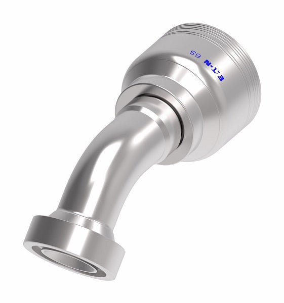 6S20CTA16 Aeroquip by Danfoss | 6 Wire 6S CAT Flange 45° Elbow (CTA) Crimp Fitting | -20 CAT Flange x -16 Hose Barb | Steel
