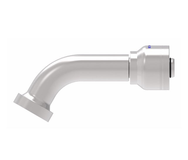 6S16CTG16 Aeroquip by Danfoss | 6 Wire 6S CAT Flange 60° Elbow (CTG) Crimp Fitting | -16 CAT Flange x -16 Hose Barb | Steel