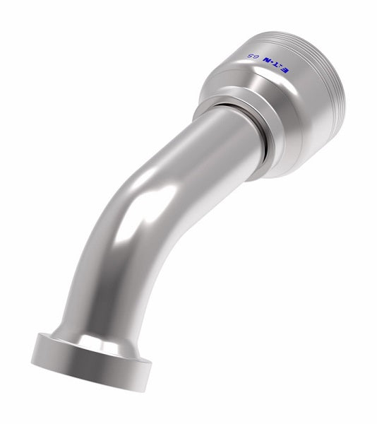 6S20CTG16 Aeroquip by Danfoss | 6 Wire 6S CAT Flange 60° Elbow (CTG) Crimp Fitting | -20 CAT Flange x -16 Hose Barb | Steel