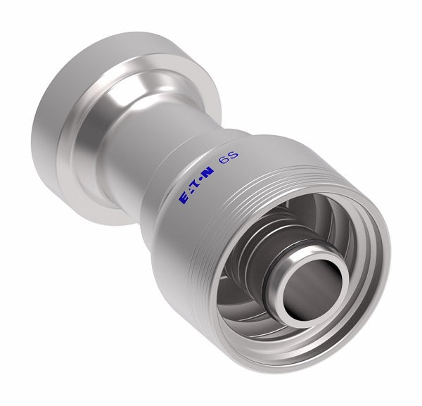 6S20CT16 Aeroquip by Danfoss | 6 Wire 6S CAT Flange (CT) Crimp Fitting | -20 CAT Flange x -16 Hose Barb | Steel