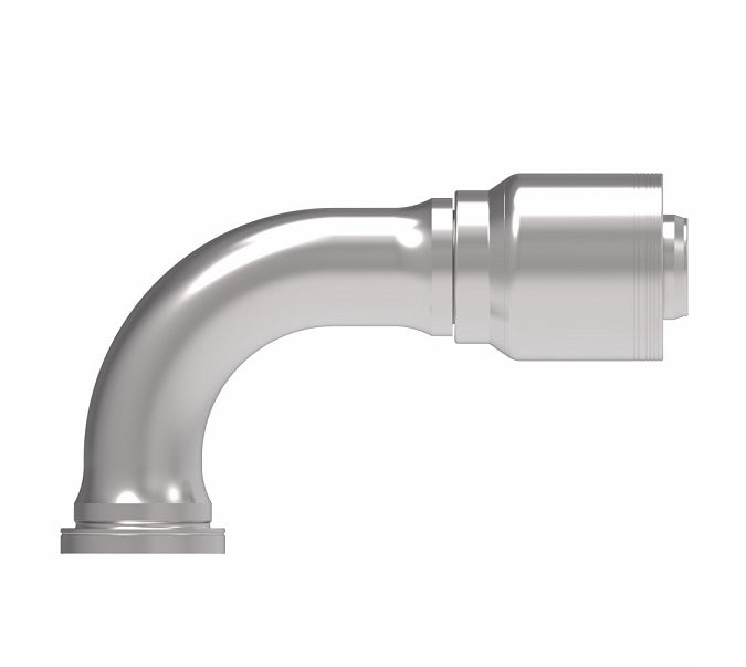 6S32FHB32 Aeroquip by Danfoss | 6 Wire 6S SAE Code 62 Flange 90° Elbow (FHB) Crimp Fitting | -32 Code 62 Flange x -32 Hose Barb | Steel