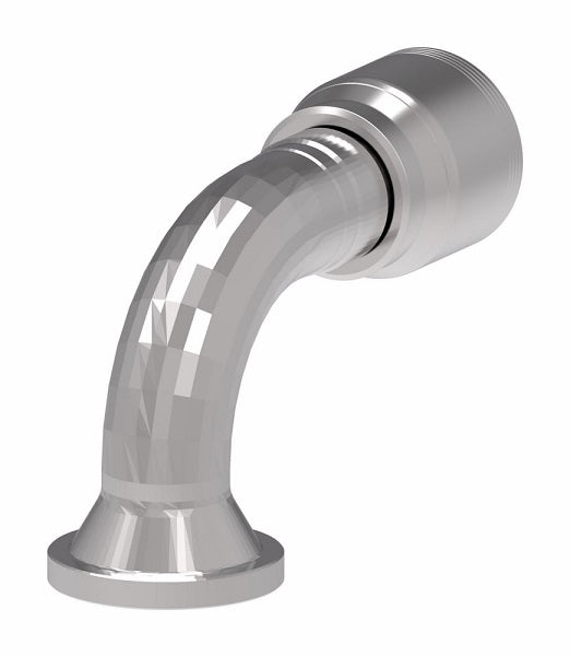 6S20FHG16 Aeroquip by Danfoss | 6 Wire 6S SAE Code 62 Flange 60° Elbow (FHG) Crimp Fitting | -20 Code 62 Flange x -16 Hose Barb | Steel