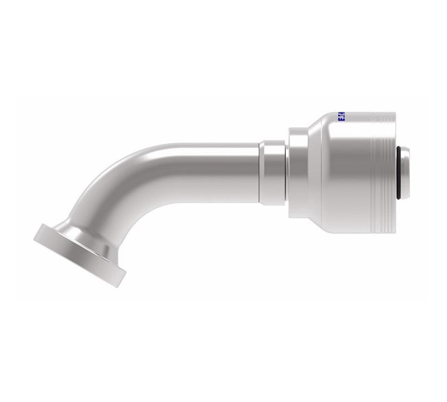 6S16FHG16 Aeroquip by Danfoss | 6 Wire 6S SAE Code 62 Flange 60° Elbow (FHG) Crimp Fitting | -16 Code 62 Flange x -16 Hose Barb | Steel