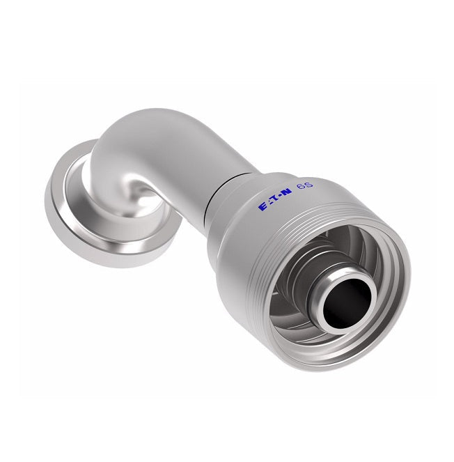 6S16FHG16 Aeroquip by Danfoss | 6 Wire 6S SAE Code 62 Flange 60° Elbow (FHG) Crimp Fitting | -16 Code 62 Flange x -16 Hose Barb | Steel