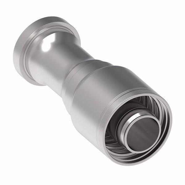 6S32FL32 Aeroquip by Danfoss | 6 Wire 6S SAE Code 61 Flange (FL) Crimp Fitting | -32 Code 61 Flange x -32 Hose Barb | Steel