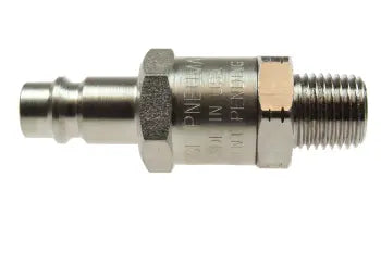 1103LF by Coilhose | FilterPlug™ | 1/4" Megaflow Filtering Connector | 3/8" Male NPT Thread | Straight | Plated Steel