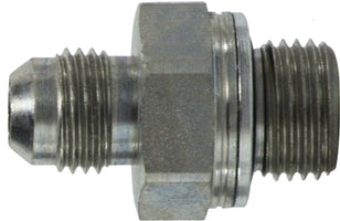 70051018 by Midland | Hydraulic Metric Connector | 7/8-14 Male JIC 37° Flare x 18x1.5 Male Metric | Steel