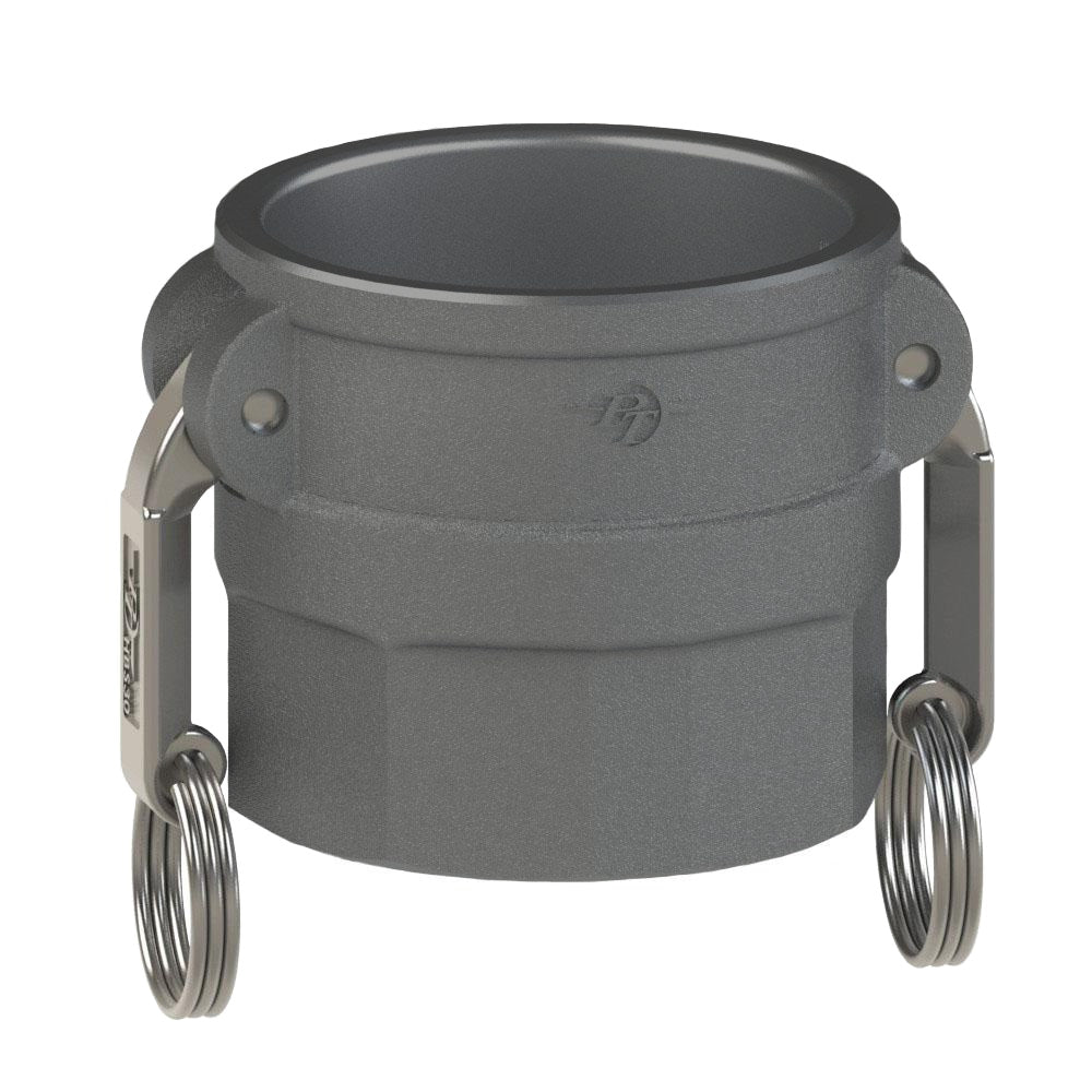 70391500 (15DFH) by PT-Coupling | Cam & Groove Adapter | Type DFH | 1-1/2" Coupler x 1-1/2" Female Fire Hose (NH) Thread | Hard Coat Aluminum | EPDM & Buna-N Seals