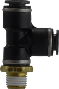 715304C by Midland | DOT Push-In Fitting | 5/32" Tube OD x 1/4" Male NPT | Run Tee | Composite Body