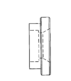 71418-32-32S Aeroquip by Danfoss | Braze/Solid Flanged Head SAE Code 61 Adapter | Standard Pressure Series | -32 Braze End x -32 Code 61 Flange | Steel