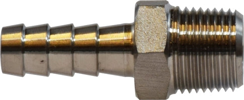 73955 by Midland | Cast Hose Barb Nipple | 1" Hose ID x 1" Male Pipe | 304 Stainless Steel