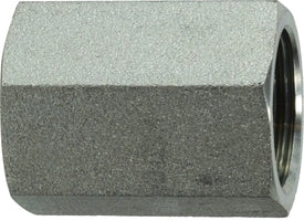 742516 by Midland | Hydraulic BSPP Coupling | 1-11 Female BSPP x 1-11 Female BSPP | Steel