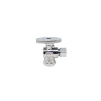 746446 by Midland | Supply Stop Connector | Lead Free | 1/2" Female Iron Pipe x 3/8" Compression Stop | 90° Elbow | Chrome Plated Brass