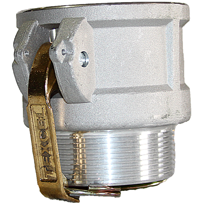 6.0-B-ALUM by Texcel | CAM & GROOVE COUPLING LINE | Type B | 6" Female Coupler x 6" Male NPT Thread | Straight | Aluminum