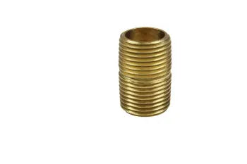 NLC02 by Coilhose | Pipe Fitting | Close Nipple | 1/8" Male NPT Thread x 1/8" Male NPT Thread | Brass