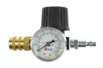 ER02-15X by Coilhose | Economy Regulator with Gauge | 1/4" Industrial 6 Ball Coupler & Connector