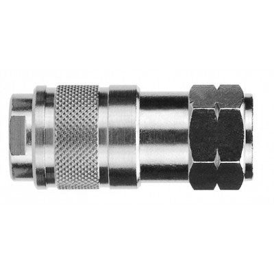80122-04 by AIGNEP | QC Series | 1/4" Basic Industrial Socket x 1/4" Female NPTF
