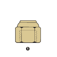 8033-08 by AdaptAll | -08 BSP Cap Solid | Brass