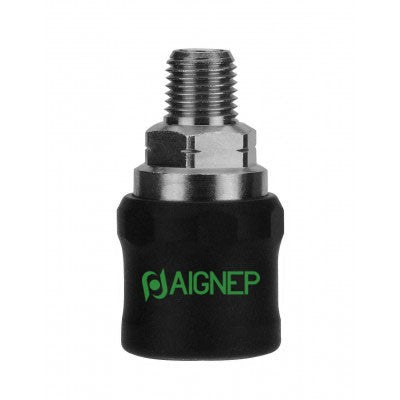 80621-04 by AIGNEP | QC Series | 1/4" SC Industrial x 1/4" Male NPTF