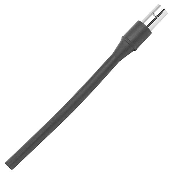 807CM by Flexaust | 1-1/2" Friction Fit Bulk Pick-Up Nozzle | Neoprene / Chrome | 25" Length | Black