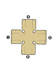 8097-02-02-02-02 by AdaptAll | -02 x -02 x -02 x -02 Female BSP Solid | Cross | Brass