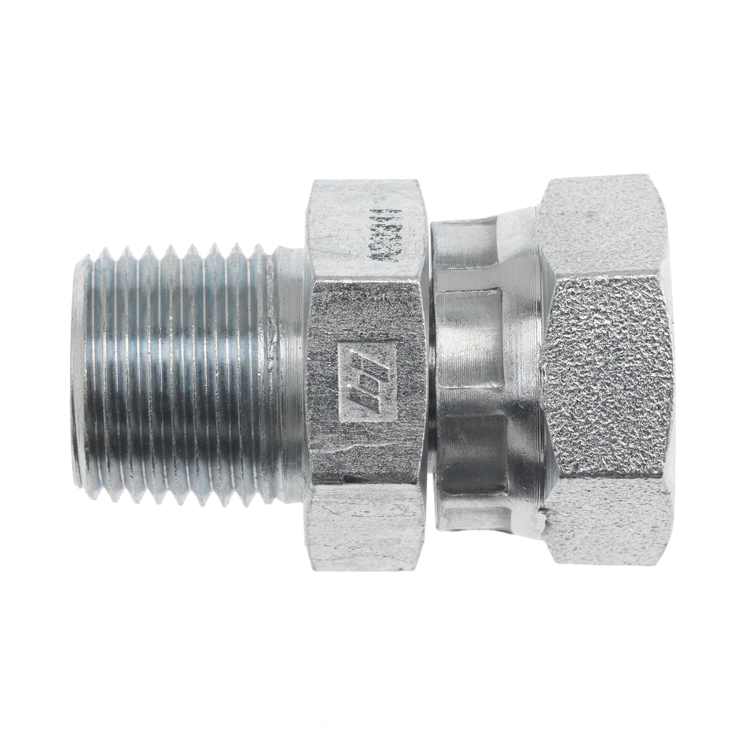 1404-16-24 by Brennan Inc. | -16 Male Pipe x -24 Female Pipe Swivel | Straight | Steel