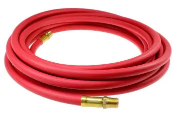 H14050N by Coilhose | General Purpose Hose | 1/4" Hose ID | 17/32" Hose OD | 1/4" Male NPT Rigid | Red | EPDM | 50ft