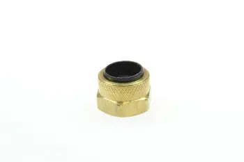 P6104 by Coilhose | Poly-Tube Fitting | Nut & Sleeve Assembly | 1/4" Tube OD | Brass