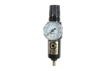 MFC2-GM by Coilhose | Miniature Series | Integral Filter/Regulator | 1/4" Female NPT Thread | Gauge | Metal Bowl | 20 Micron Element
