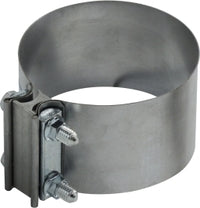 845500SS (845-500SS) by Midland | Exhaust Butt Clamp (Light Pattern) | 76mm Width | Size: 5" | Aluminized Steel