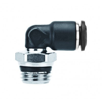 55110-6-1/4 by AIGNEP | 55/56 Series | Swivel | 6mm Tube x 1/4" Swift-Fit Male | 90° Elbow | Pack of 10
