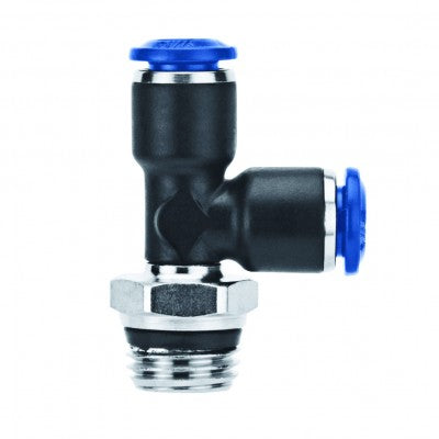 85222-02-02 by AIGNEP | 85 Series | Swivel Run Composite | 1/8" Tube x 1/8" Swift-Fit Male | Tee | Pack of 10