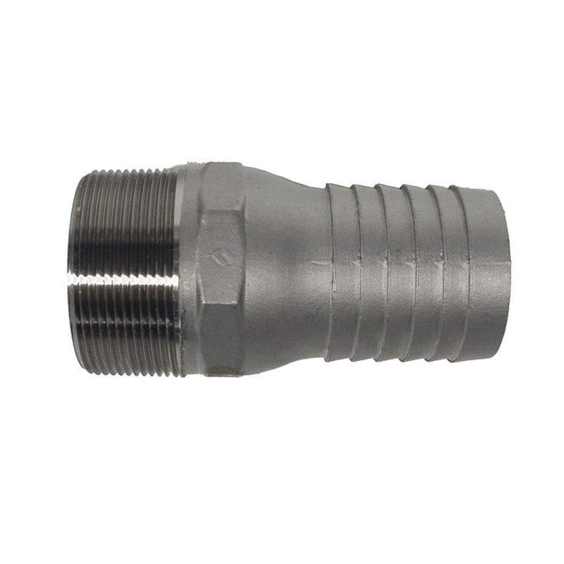 85640100 (PTCN100) by PT-Coupling | Combination Nipple | 1" Hose Shank x 1" Male NPT | Aluminum