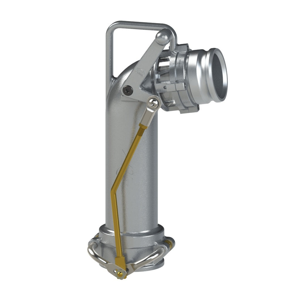 86004200 (UTF40) by PT-Coupling | Petroleum Handling Dual Point Tight Fill Elbow | Short Tightfill | Complete Assembly