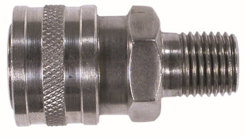 86030SS by Midland | Quick Disconnect Coupler | 1/4" Male NPT | 1/4" Body Size | 6000 PSI | Stainless Steel