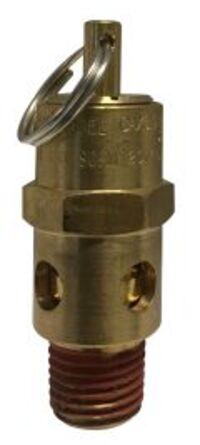 87001 by Midland | Safety Valve | ASME Coded | 1/4" Male NPT | 70 PSI Pop-Off Pressure | 70 CFM | Brass
