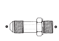 9002L-10-08 by AdaptAll | -10 Male JIC x -08 Male BSPP | Long Adapter | Carbon Steel