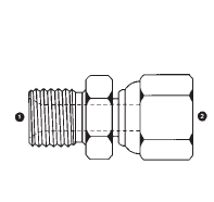 9015-20-16 by AdaptAll | -20 Male BSPP x -16 Female BSPP | Swivel Adapter | Carbon Steel