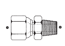 9017-08-08 by AdaptAll | -08 Female JIC Swivel x -08 Male NPT | Adapter | Carbon Steel