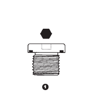 9029-26x1.5 by AdaptAll | 26mm METRIC Countersunk Sealed Plug | Carbon Steel